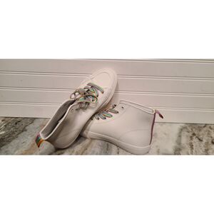 Dolce Vita Brycen Walk With Pride High Top White Sneakers Size 8 NWT